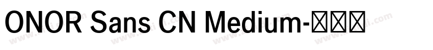 ONOR Sans CN Medium字体转换